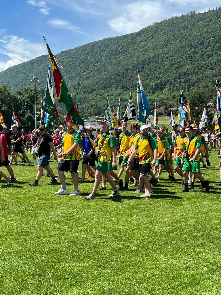 Turnverein Studen am Fahnenumzug